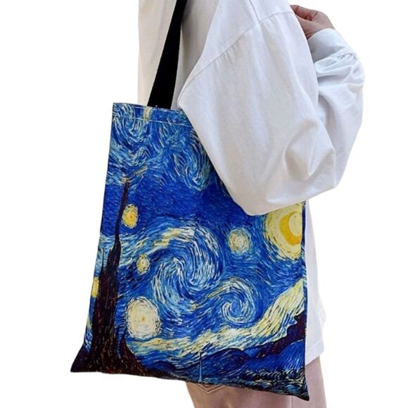 Van Gogh's Starry Night Tote - Picture 5 of 7